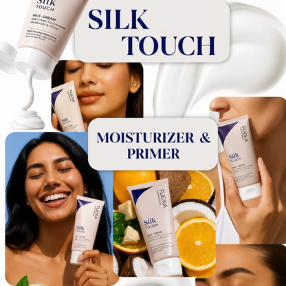 FLICKA Silk Touch & Blend & Shine Face Perfection Duo | Hydrating Primer+SPF Foundation