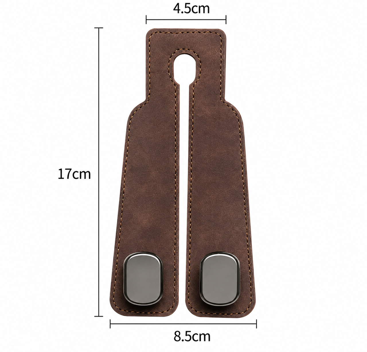 Car Seat Back Leather Double Hook