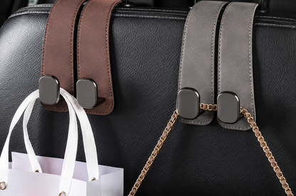 Car Seat Back Leather Double Hook