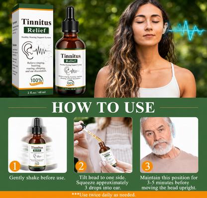 Herbal Ear Oil for Ringing, Buzzing & Ear Discomfort | Natural Formula for Hearing Support
