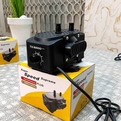 Super Speed TX-3000G High-Power Adjustable Air Pump for Aquariums & Fish Tanks