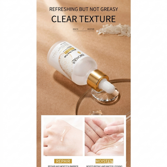 BIOAQUA Rice Raw Pulp Essence - Brightening & Pore-Shrinking Serum