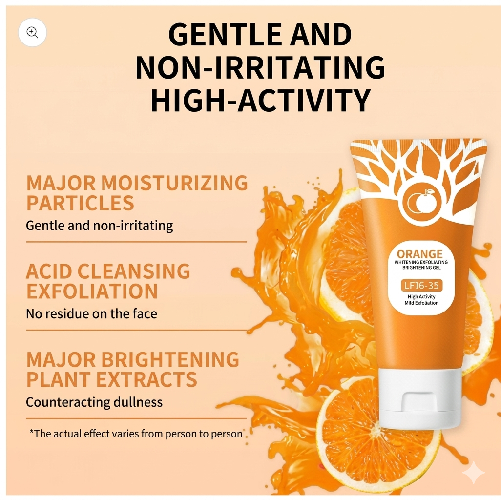 ORANGE EXFOLIATING WHITENING GEL – DARK SPOT & DEAD SKIN REMOVER