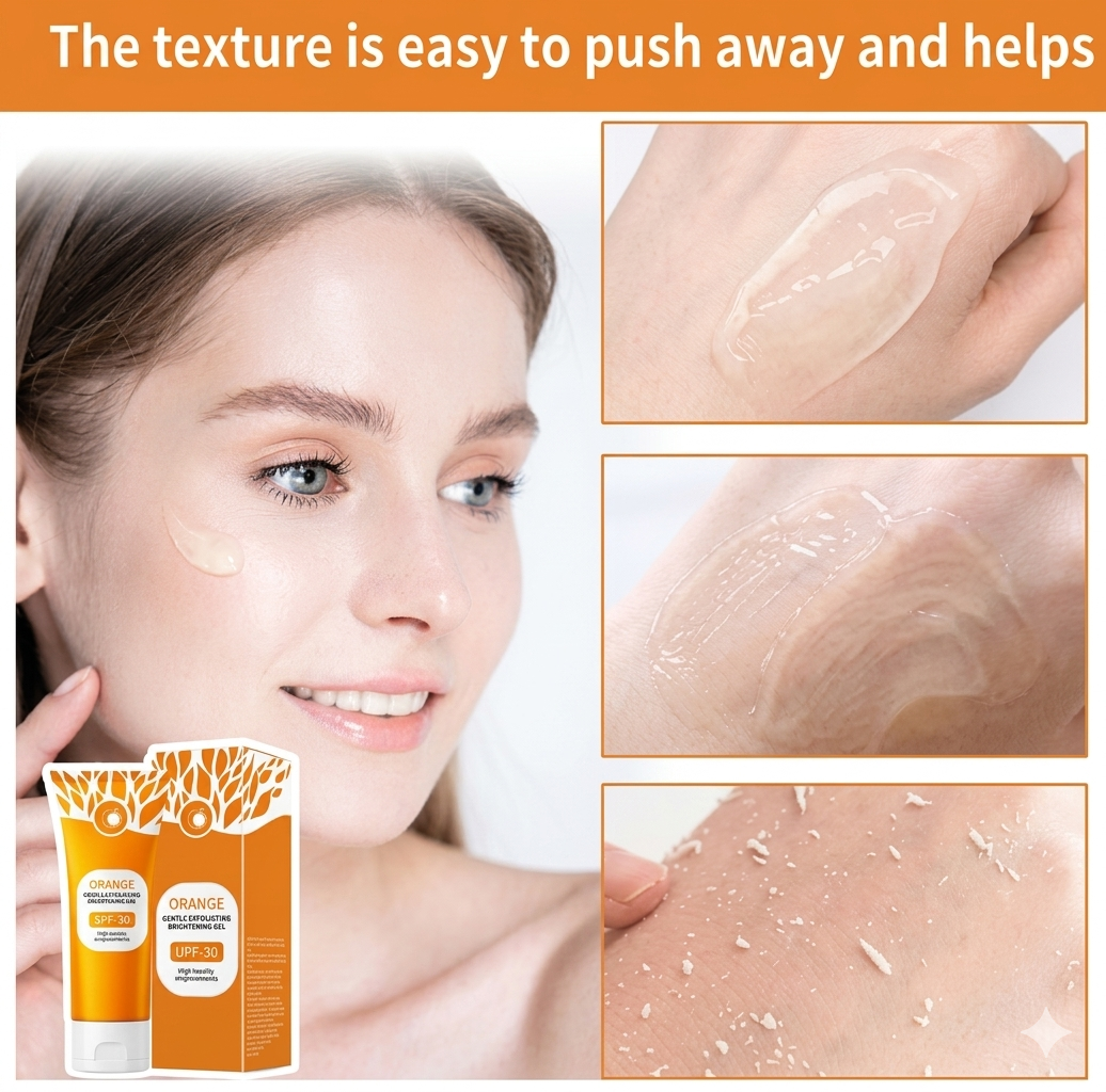 ORANGE EXFOLIATING WHITENING GEL – DARK SPOT & DEAD SKIN REMOVER